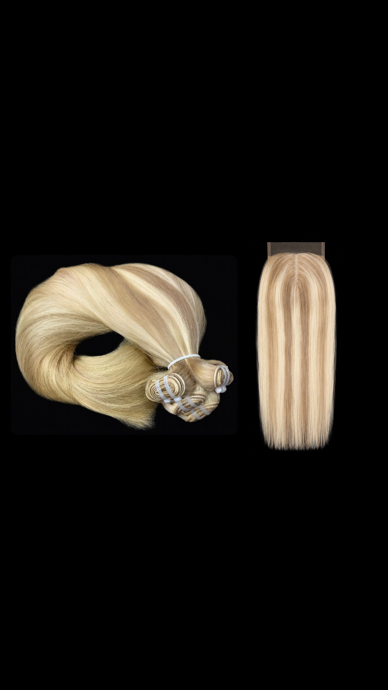 RAW HONEY BUTTER STRAIGHT BUNDLES + CLOSURE