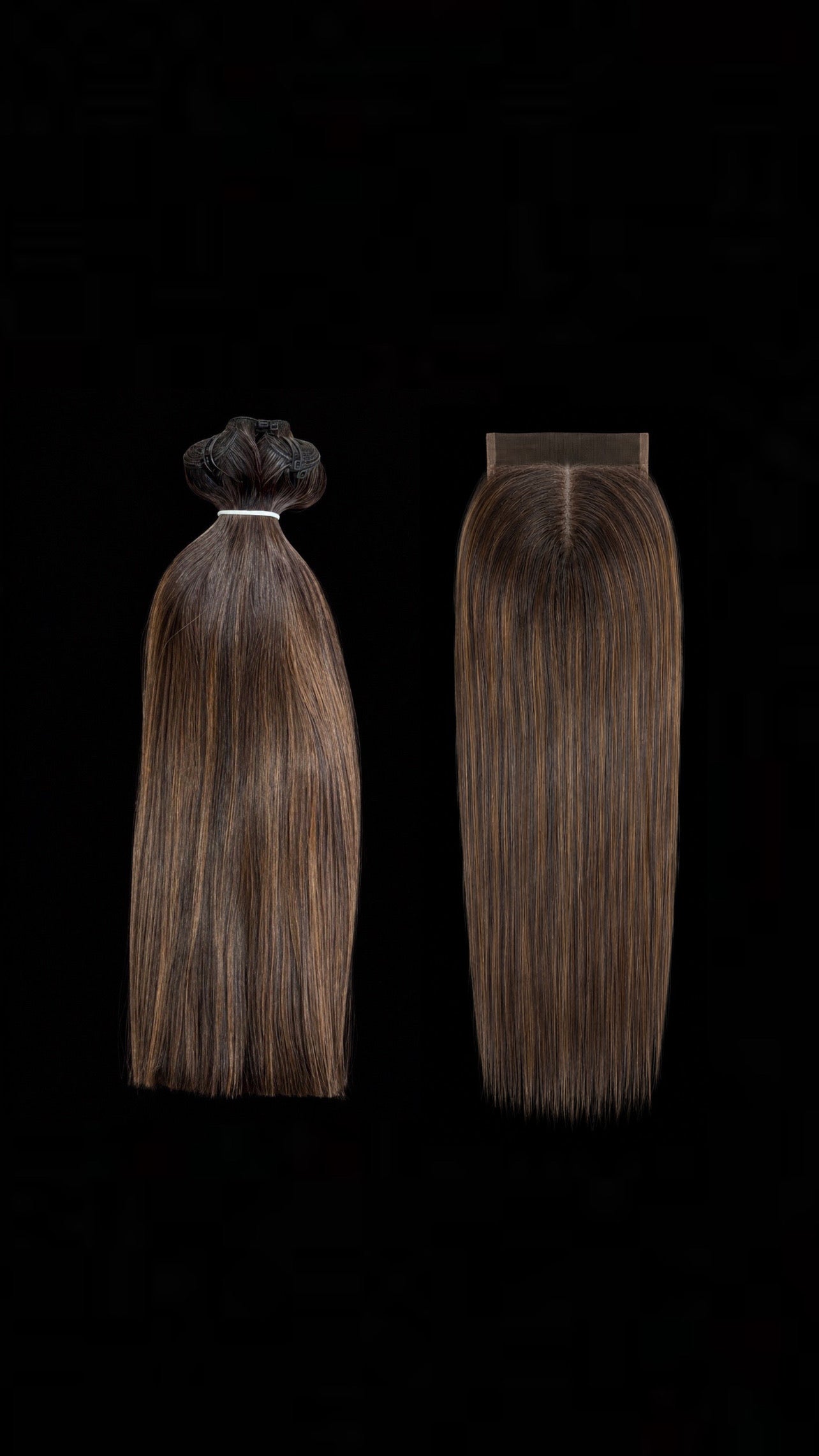 RAW HAZEL PECAN STRAIGHT BUNDLES + CLOSURE
