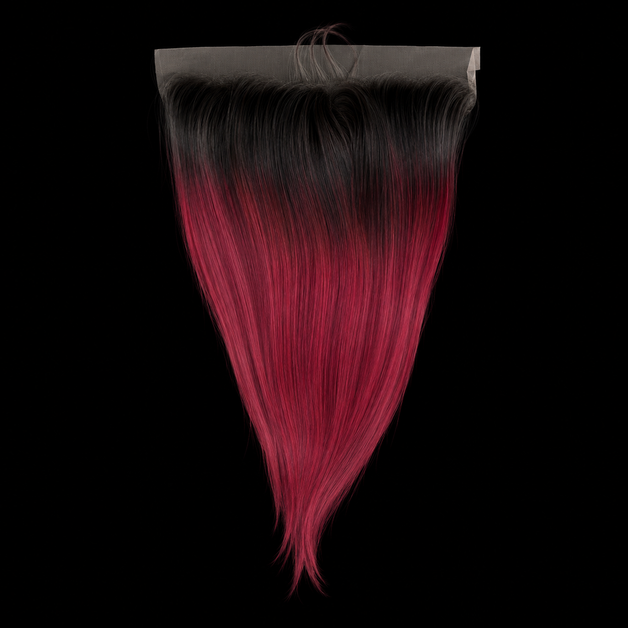 RAW VELVET SANGRIA FRONTAL STRAIGHT