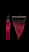 RAW VELVET SANGRIA STRAIGHT BUNDLES + FRONTAL