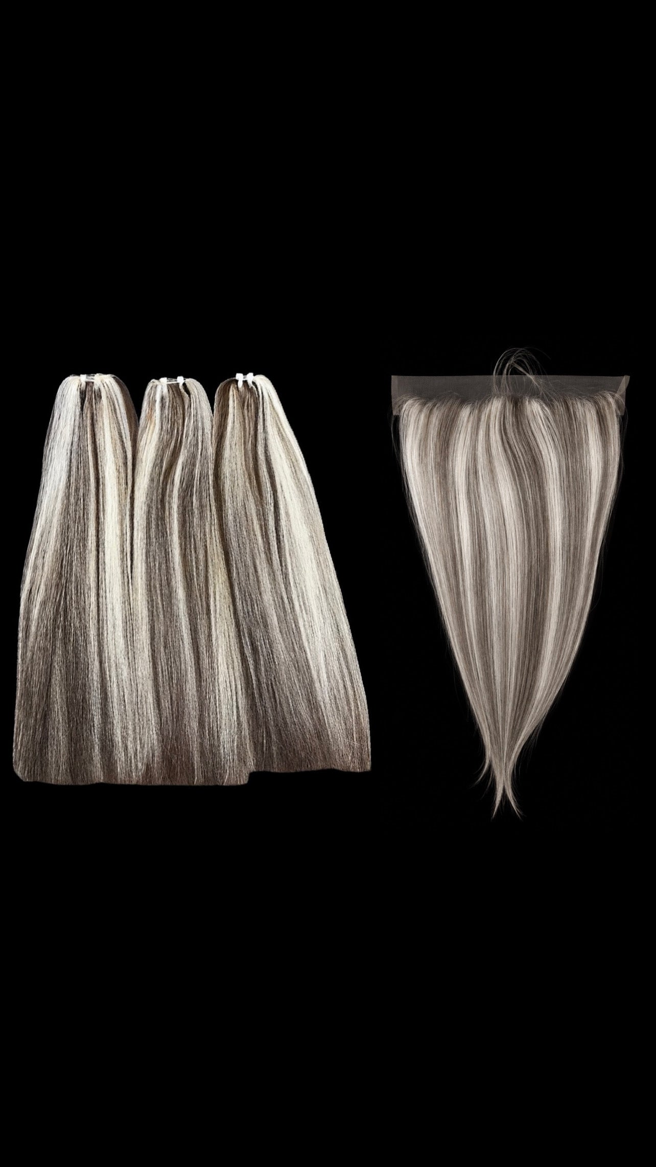 RAW FROSTED LATTE STRAIGHT BUNDLES + FRONTAL