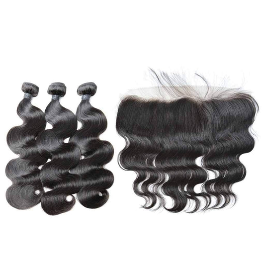 VIRGIN BODYWAVE BUNDLES + FRONTAL