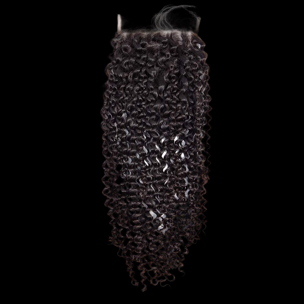 VIRGIN MALAYSIAN CURLY CLOSURE