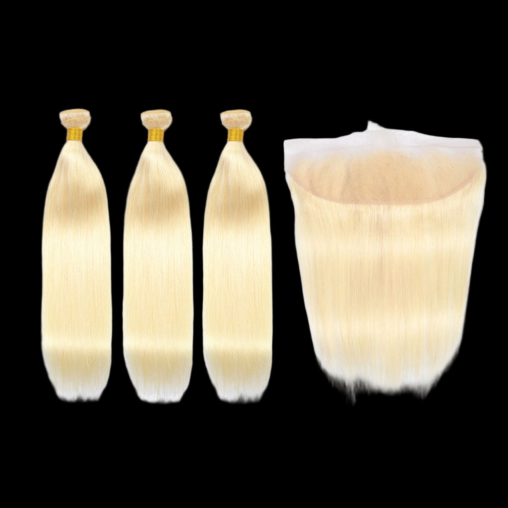 VIRGIN 163 STRAIGHT BUNDLES + FRONTAL