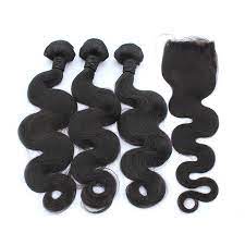 VIRGIN BODYWAVE BUNDLES + CLOSURE